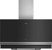 Chaminé de parede 90 cm Vidro preto Siemens